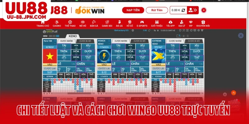 Chi tiết luật và cách chơi Wingo UU88 trực tuyến Chi tiết luật và cách chơi Wingo UU88 trực tuyến