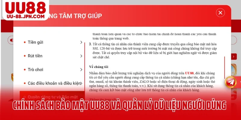 Chính Sách Bảo Mật UU88 - Cách Hệ Thống Giữ An Toàn Dữ Liệu 5 Chính sách bảo mật UU88 và quản lý dữ liệu người dùng