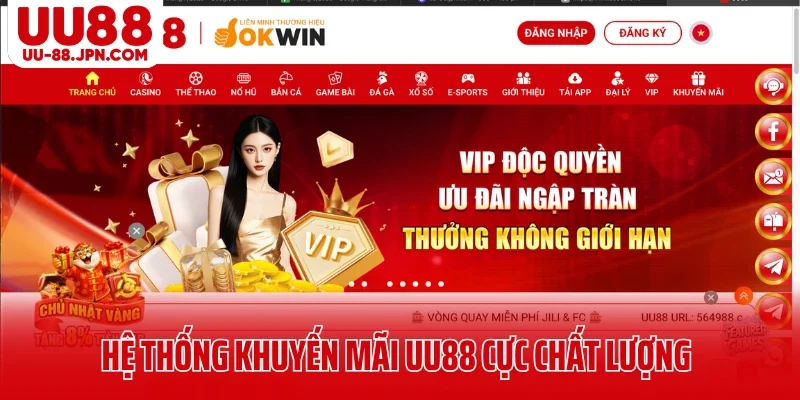 Hệ thống khuyến mãi UU88 cực chất lượng dành cho bạn Hệ thống khuyến mãi UU88 cực chất lượng dành cho bạn