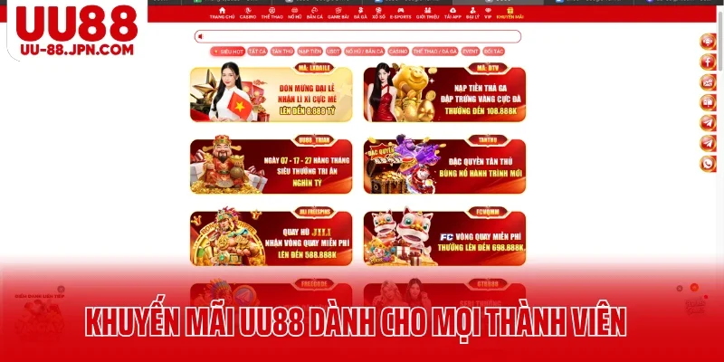 UU88 🎖️ Trang Chủ UU88.COM Mobile & PC Chính Thức 2026 ✔️ 22 Khuyến mãi UU88 dành cho mọi thành viên khi cá cược