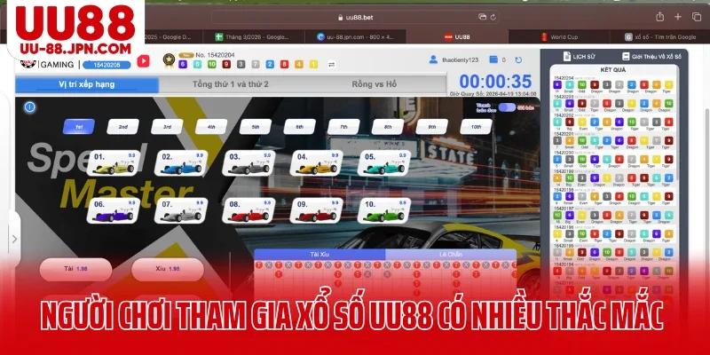 Người chơi mới tham gia xổ số UU88 có nhiều thắc mắc Người chơi mới tham gia xổ số UU88 có nhiều thắc mắc